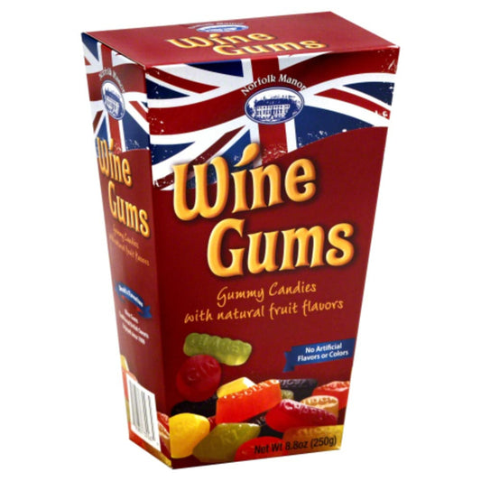 Norfolk Manor - Wine Gums Gummy Candies 8 oz - Pack of 12