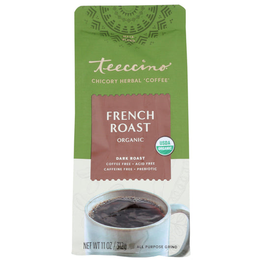 TEECCINO - Organic French Dark Roast Coffee 11OZ ( Pack of 6)