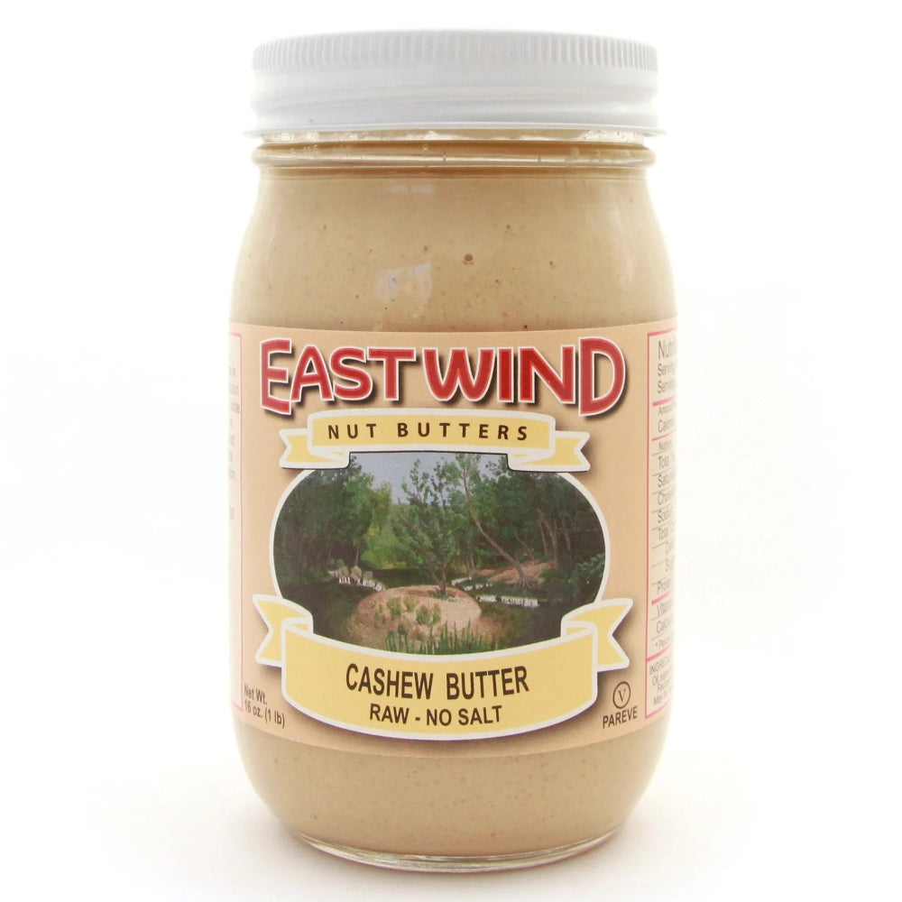 EAST WIND - Nut Butter Cashew Raw 16OZ ( Pack of 6)