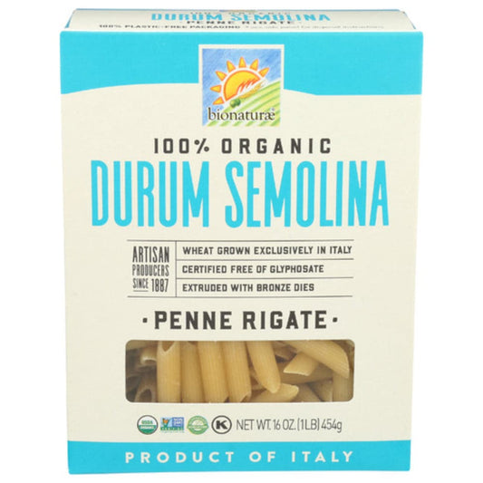 bionaturae - Penne Rigate Durum Semolina 100% Organic