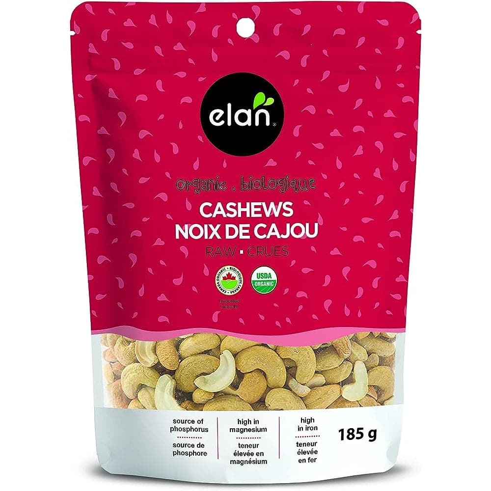 Elan - Cashews Raw, 6.5 Oz - Pack of 8