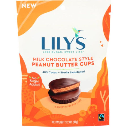 LILYS SWEETS - Milk Chocolate Peanut Butter Cup 3.2OZ ( Pack of 12)