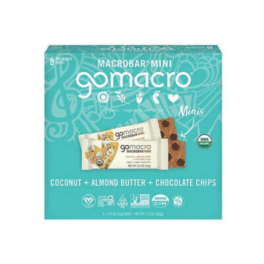 GOMACRO - Coconut Almond Butter Mini Bars 8-Pack 7.2OZ ( Pack of 7)
