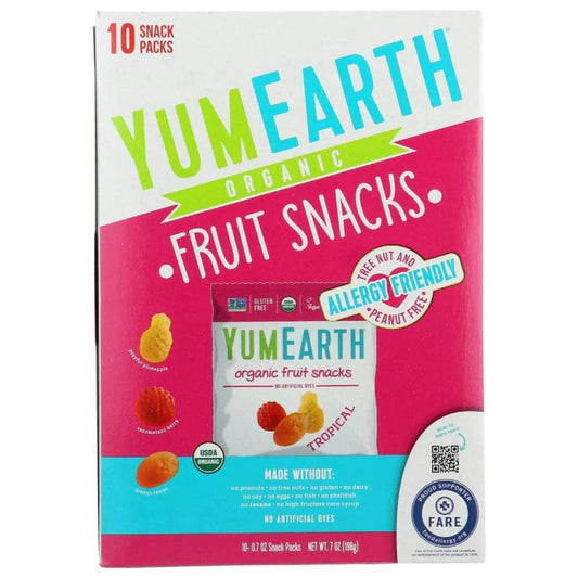 YumEarth - Tropical Fruit Snacks Box, 7 oz | Pack of 6