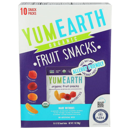 YumEarth - Fruit Snacks Box, 7 oz | Pack of 6