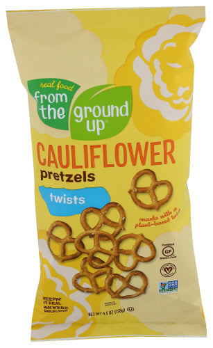 FROM THE GROUND - Cauliflower Pretzel Twists 4.5OZ ( Pack of 12)