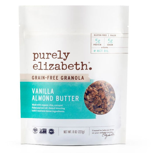 PURELY ELIZABET - Granola Vanilla Almond Butter MCT 8OZ ( Pack of 6)