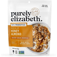 Purely Elizabeth - Grain Granola + Probiotics Honey Almond 8 OZ - (Pack of 6)