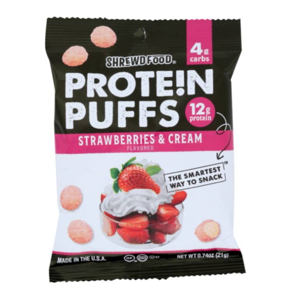 Shrewd Food - Protein Puffs Strawberry & Cream Flavored