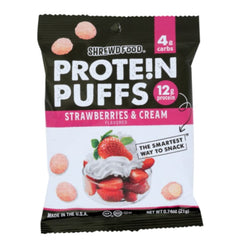 Shrewd Food - Protein Puffs Strawberry & Cream Flavored