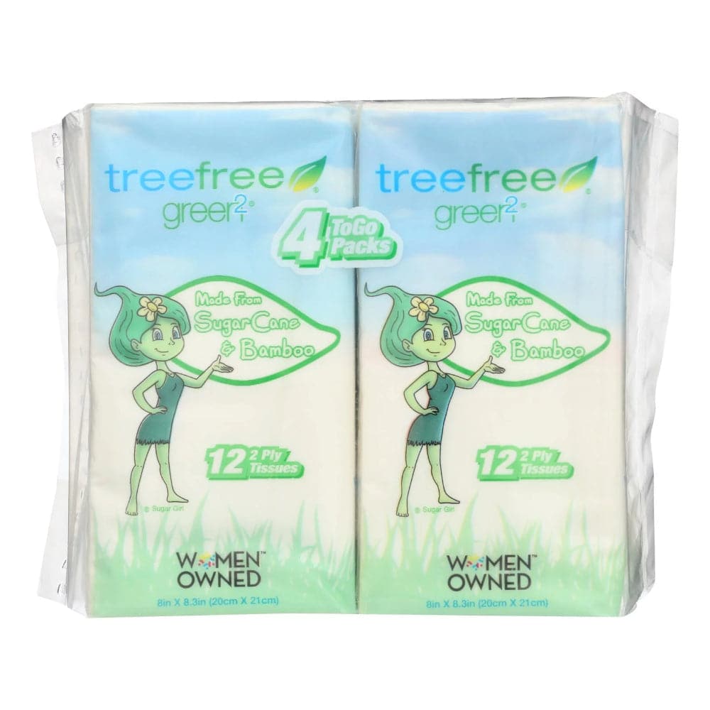 Green 2 - Facial Tissue 4pk Tree Free