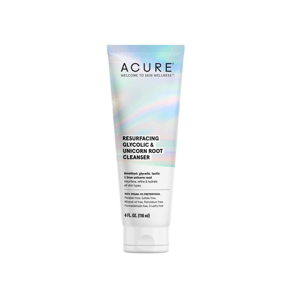 Acure - Resurfacing Glycolic & Unicorn Root Cleanser, 4oz - PlantX US