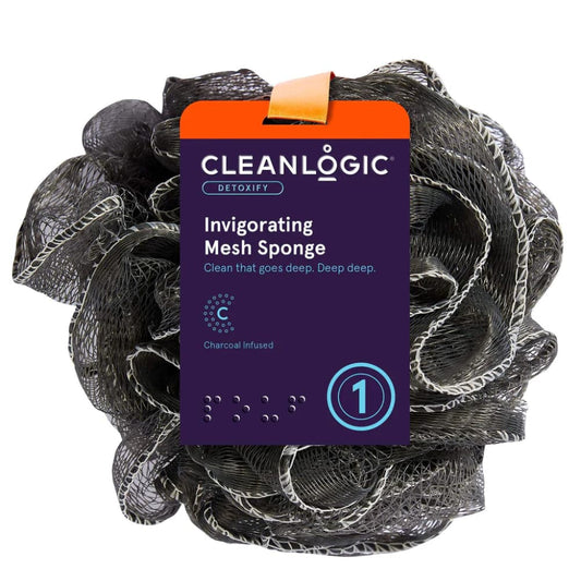 Cleanlogic - Purifying Charcoal Mesh Bath Sponge