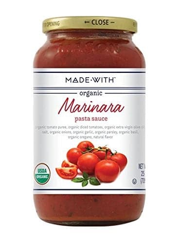 Made With Organic Marinara Pasta Sauce, 24 oz
 | Pack of 12 - PlantX US