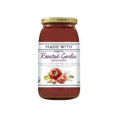 Made With Organic Roasted Garlic Pasta Sauce 24 Oz
 | Pack of 12 - PlantX US