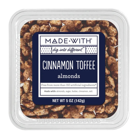 MADE WITH - Cinnamon Toffee Almonds 5OZ ( Pack of 12)