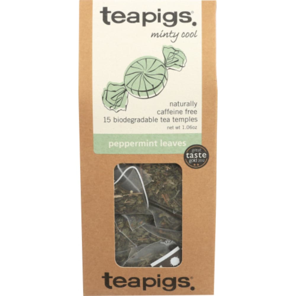 Teapigs - Peppermint Leaves Minty Cool Tea 15 EA - (Pack of 6)