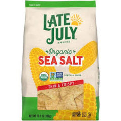 LATE JULY - Tortilla Chips Restaurant Style Sea Salt 10.1OZ ( Pack of 9)