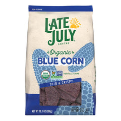LATE JULY - Restaurant-Style Blue Tortilla Chips 10.1OZ ( Pack of 9)