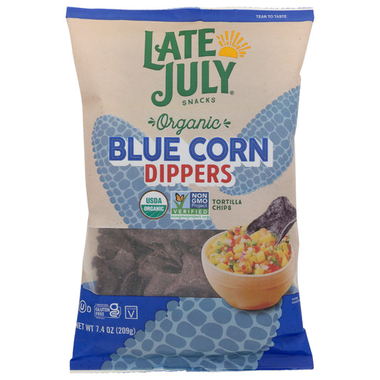 LATE JULY - Blue Corn Tortilla Chips 7.4OZ ( Pack of 9)