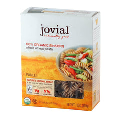 Jovial - Einkorn Organic Whole Wheat Pasta Fusilli, 12 Oz - Pack of 12