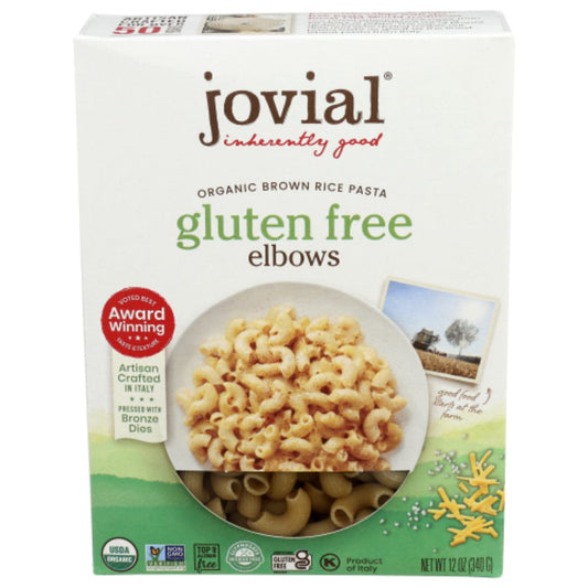 Jovial - Organic Brown Rice Pasta Elbows, 12 Oz - Pack of 12