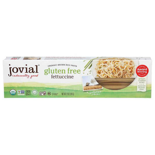 Jovial - Fettuccine 100% Organic Brown Rice Gluten Free Pasta, 12 Oz - Pack of 12