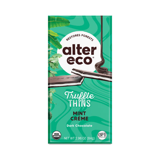 ALTER ECO - Truffle Mint Chocolate Bar 2.96OZ ( Pack of 12)