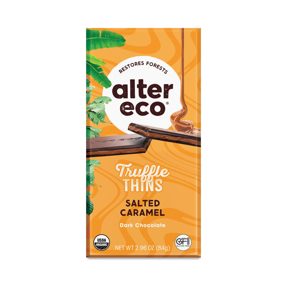 ALTER ECO - Truffle Salted Caramel Chocolate Bar 2.96OZ ( Pack of 12)