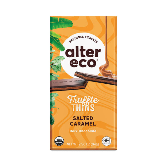 ALTER ECO - Truffle Salted Caramel Chocolate Bar 2.96OZ ( Pack of 12)