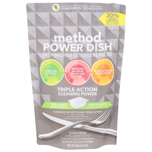 Method Home Care - Dishwasher Detergent Packs Lemon Mint, 10.5 Oz