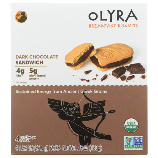 OLYRA - Biscuit Breakfast Dark Chocolate 5.3OZ ( Pack of 6)