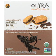 OLYRA - Biscuit Breakfast Dark Chocolate 5.3OZ ( Pack of 6)