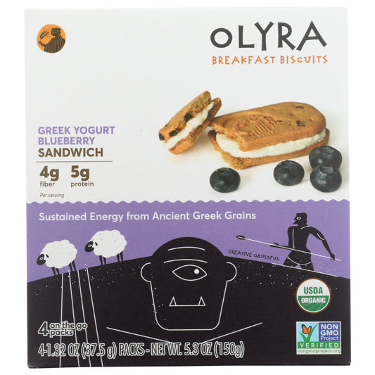 OLYRA - Biscuit Breakfast Blueberry Green 5.3OZ ( Pack of 6)