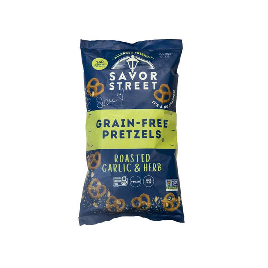 Savor By Suzie - Roasted Garlic & Herb Pretzels 5 OZ - Pack of 12