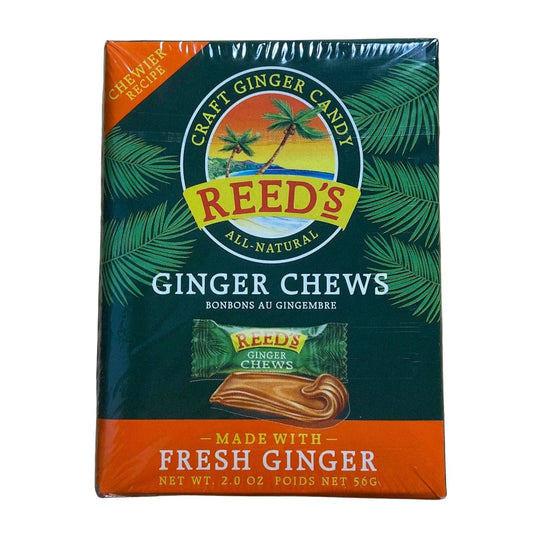 REEDS - Ginger Chew Candy 20PC 2OZ ( Pack of 20)