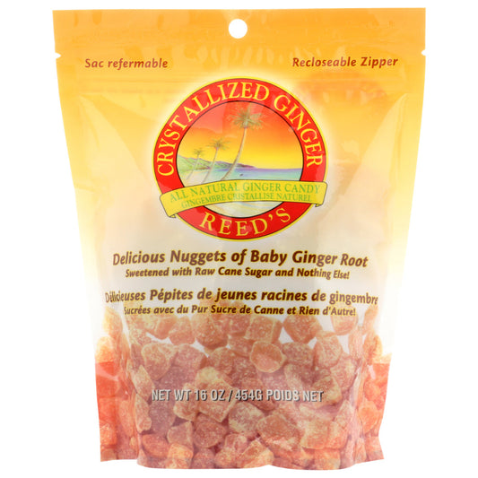 REEDS - Crystallized Ginger Candy 16OZ ( Pack of 1)