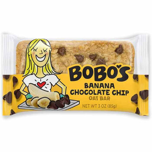 BOBOS OAT BARS - Oat Bars with Banana and Chocolate Chip 3OZ ( Pack of 12)