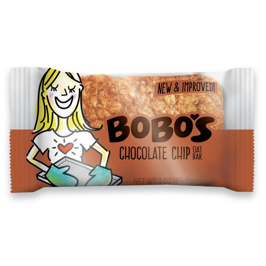 BOBOS OAT BARS - Chocolate Chip Oat Bar 3OZ ( Pack of 12)