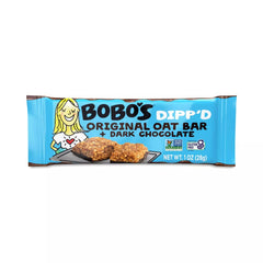 Bobos Oat Bars - Dipped Original Oat Bar + Dark Chocolate Bar 5 oz - Pack of 6