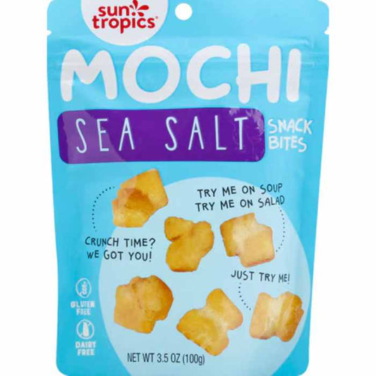 SUN TROPICS - Sea Salt Mochi Snack Bites 3.5OZ ( Pack of 12)