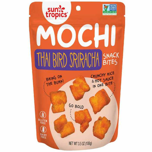 SUN TROPICS - Thai Bird Mochi Snack Bites 3.5OZ ( Pack of 12)