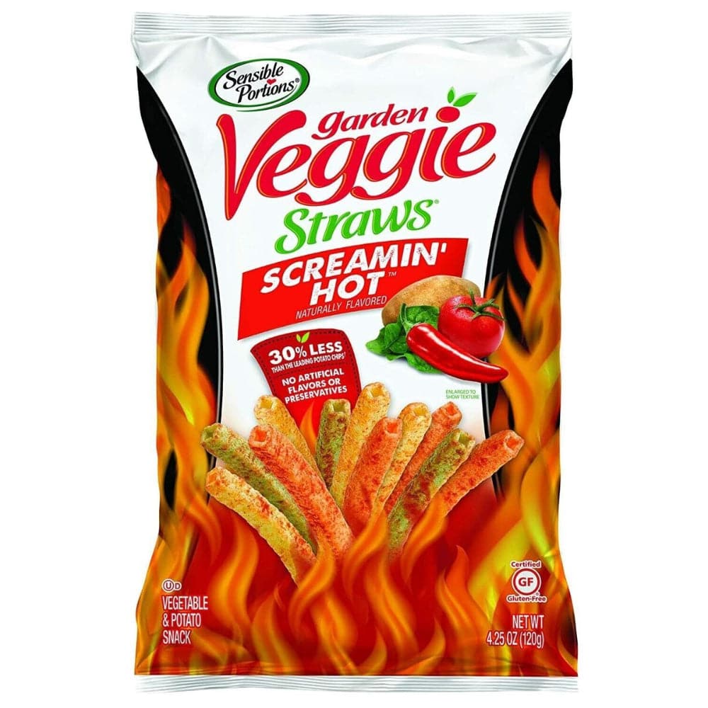 Sensible Portions - Garden Veggie Straws Screamin' Hot, 4.25 oz