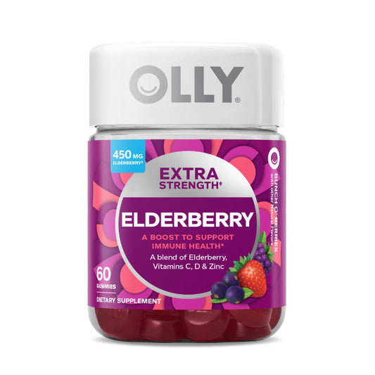 OLLY - Elderberry Extra Strength Bunch O' Berries 60PC ( Pack of 1)