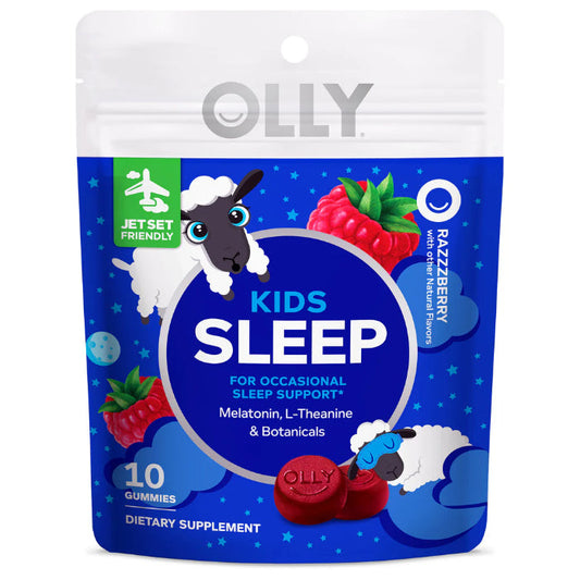 OLLY - Kids Sleep Razzzberry Travel Size Gummies 10PC ( Pack of 8)