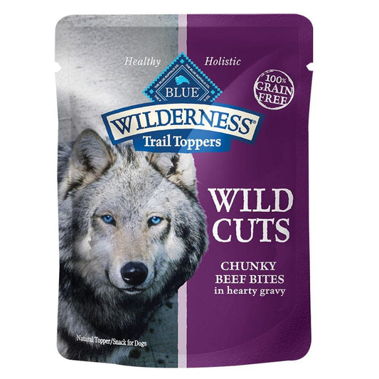 BLUE BUFFALO - Chunky Beef Bites Dog Food 3OZ ( Pack of 24)