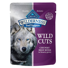 BLUE BUFFALO - Chunky Beef Bites Dog Food 3OZ ( Pack of 24)