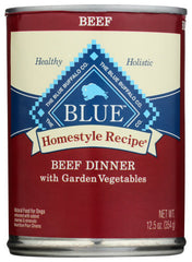 BLUE BUFFALO - Homestyle Beef Dog Food 12.5OZ ( Pack of 12)