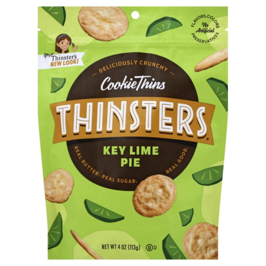 THINSTERS - Thin Cookies Key Lime Pie 4OZ ( Pack of 12)