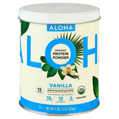 ALOHA - Organic Plant-Based Protein Powder, Vanilla 1PC ( Pack of 1)